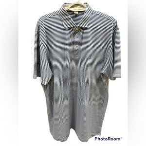 Holderness & Bourne Performance Golf Polo XL Blue White